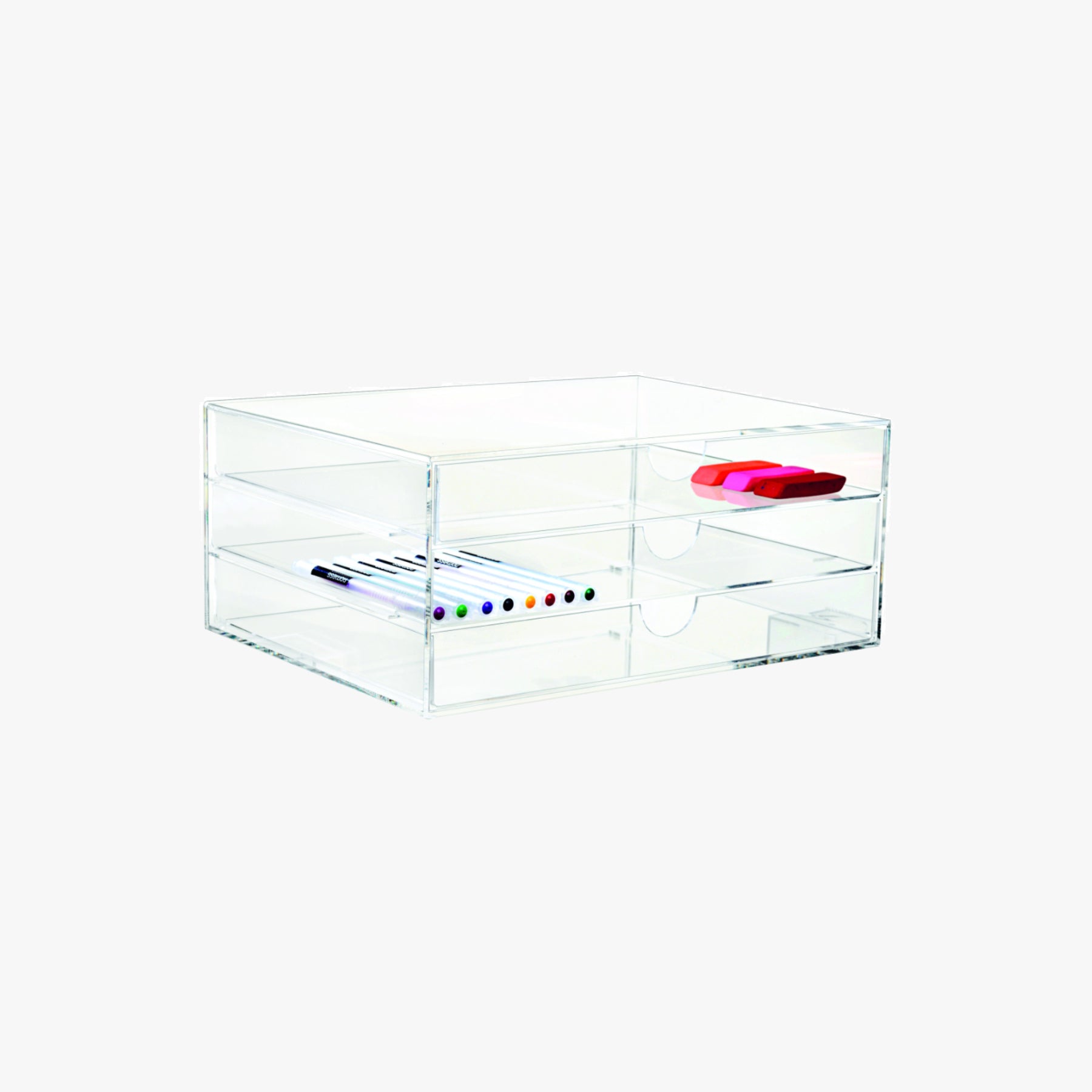 Clear 3-Drawer A4